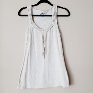 Mudd macrame tank top
